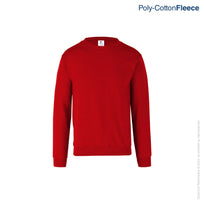 Kid’s Unisex Crew Neck Sweatshirt (Red)