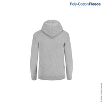 Kid's Unisex Hooded Sweatshirt With Kangaroo Pocket (Heather Grey)