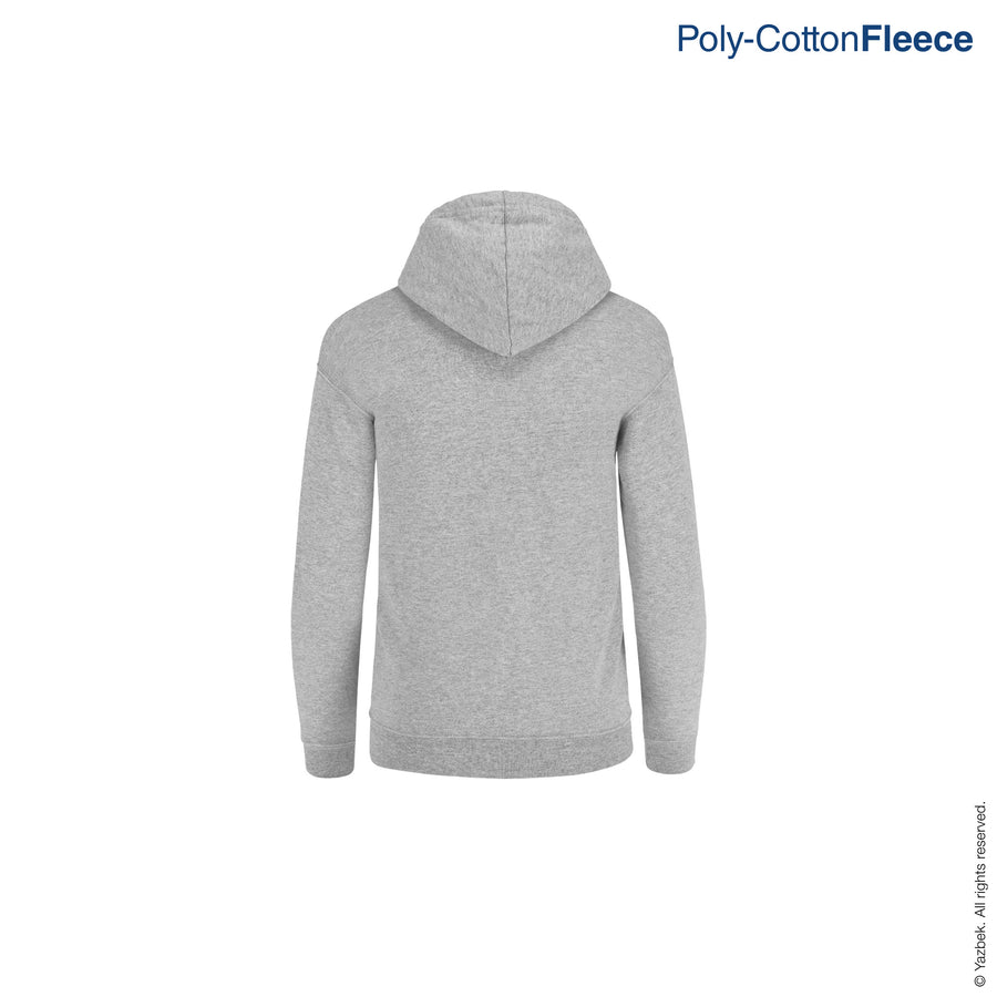 Kid's Unisex Hooded Sweatshirt With Kangaroo Pocket (Heather Grey)