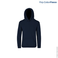 Kid's Unisex Hooded Sweatshirt With Kangaroo Pocket (Navy)