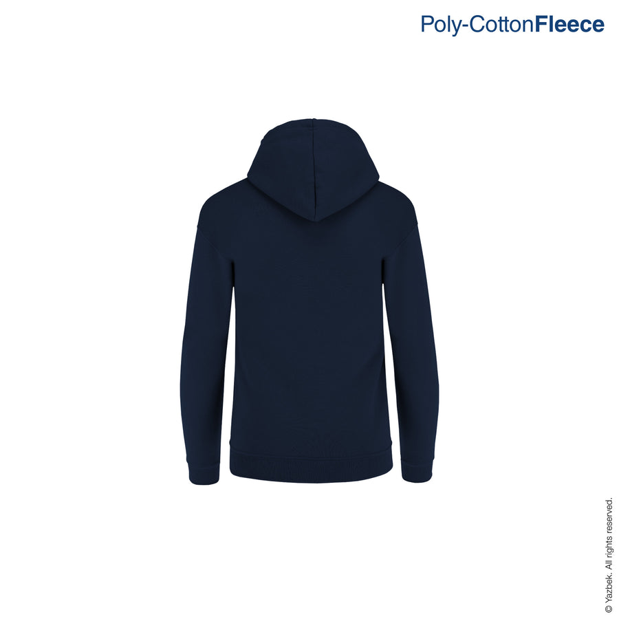 Kid's Unisex Hooded Sweatshirt With Kangaroo Pocket (Navy)