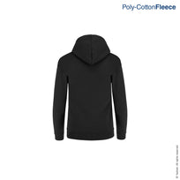 Kid's Unisex Hooded Sweatshirt With Kangaroo Pocket (Black)
