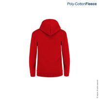 Kid's Unisex Hooded Sweatshirt With Kangaroo Pocket (Red)