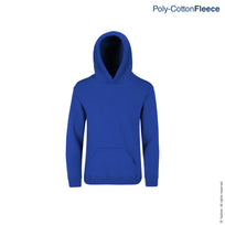 Kid's Unisex Hooded Sweatshirt With Kangaroo Pocket (Royal)