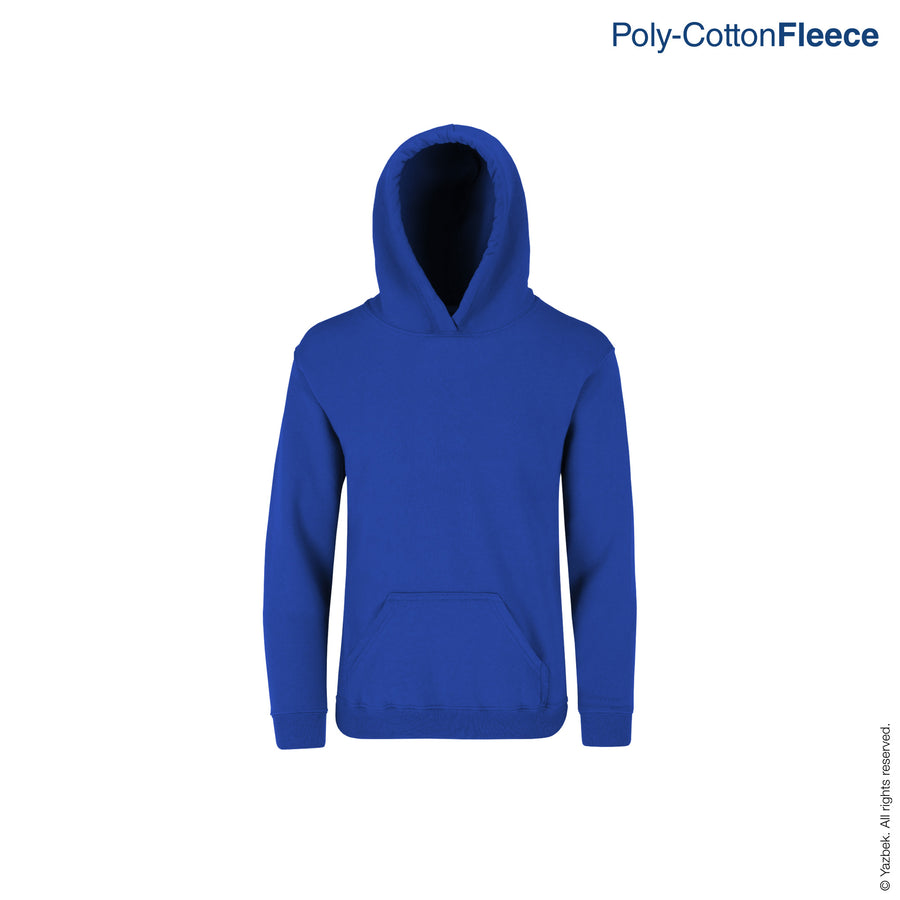 Kid's Unisex Hooded Sweatshirt With Kangaroo Pocket (Royal)