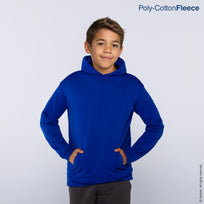 Kid's Unisex Hooded Sweatshirt With Kangaroo Pocket (Royal)