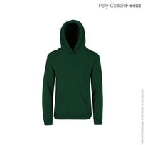 Kid's Unisex Hooded Sweatshirt With Kangaroo Pocket (Forest Green)