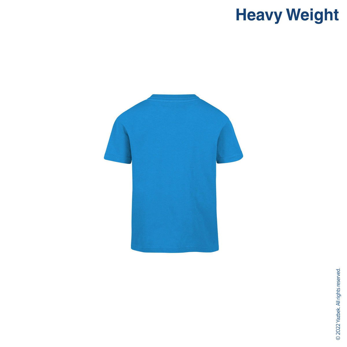 Toddler’s Unisex Heavy Weight Crew Neck Short Sleeve T-Shirt (Turquois ...