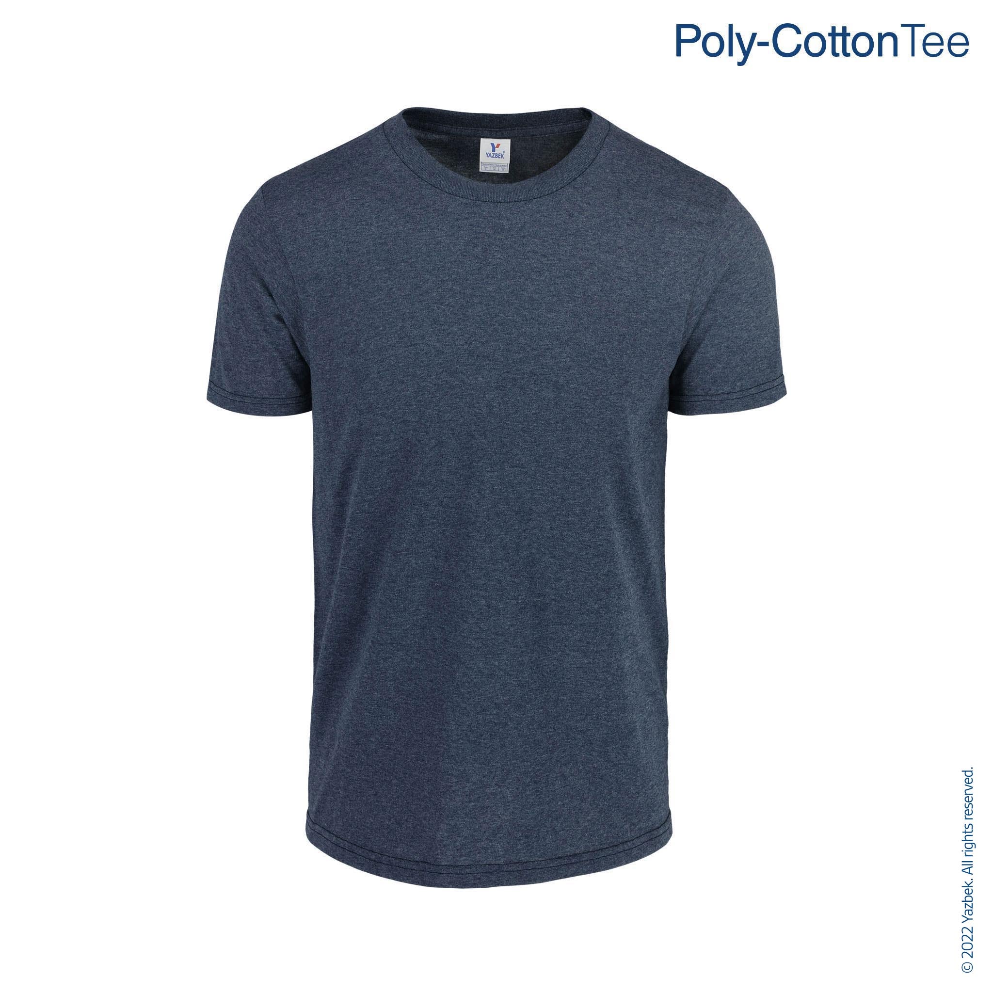Navy Heather Short Sleeve T-Shirt- Navy – Tee Luv