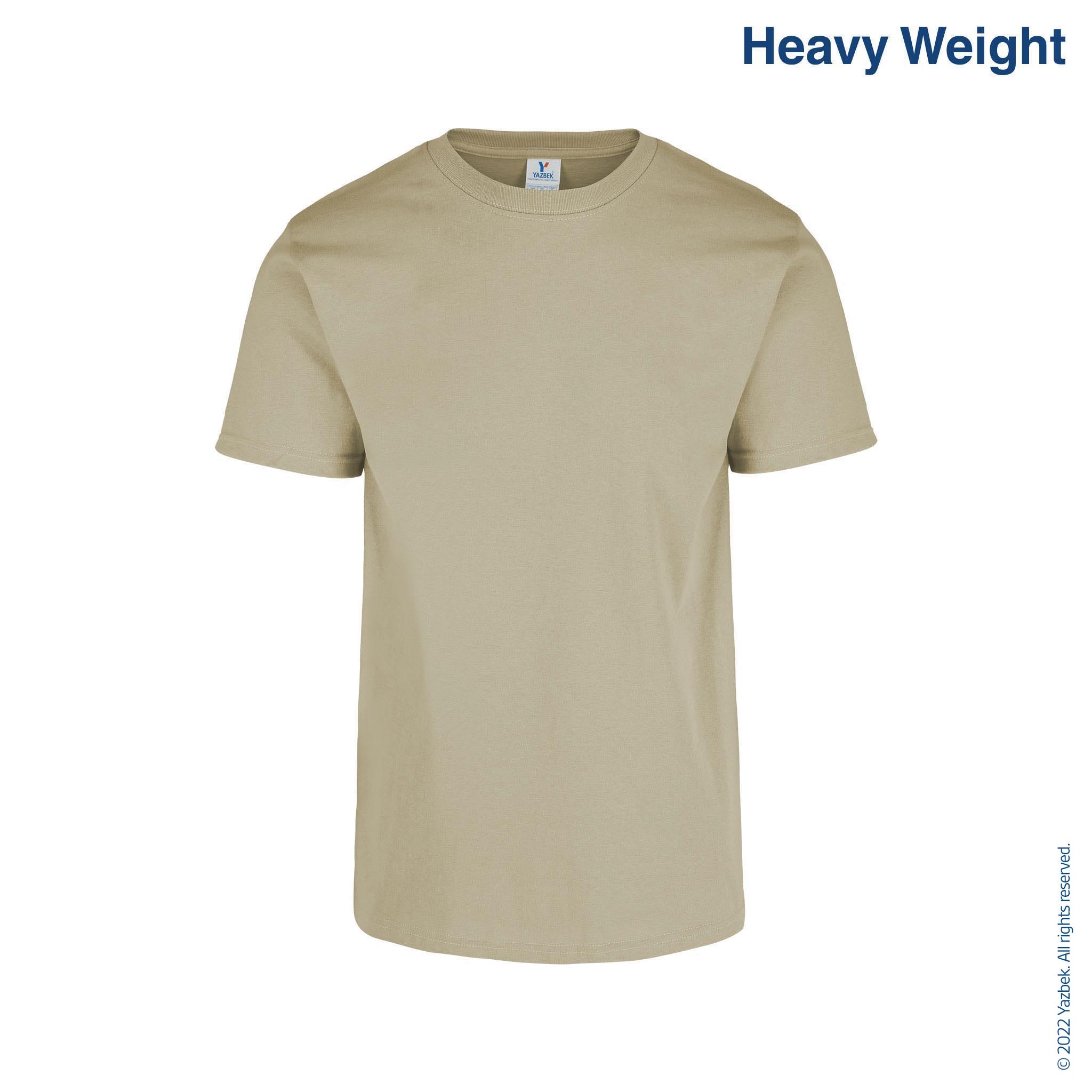 Hanes Beige Sand Crew Neck Man's Tee T-Shirt Top Solid 5X Cotton