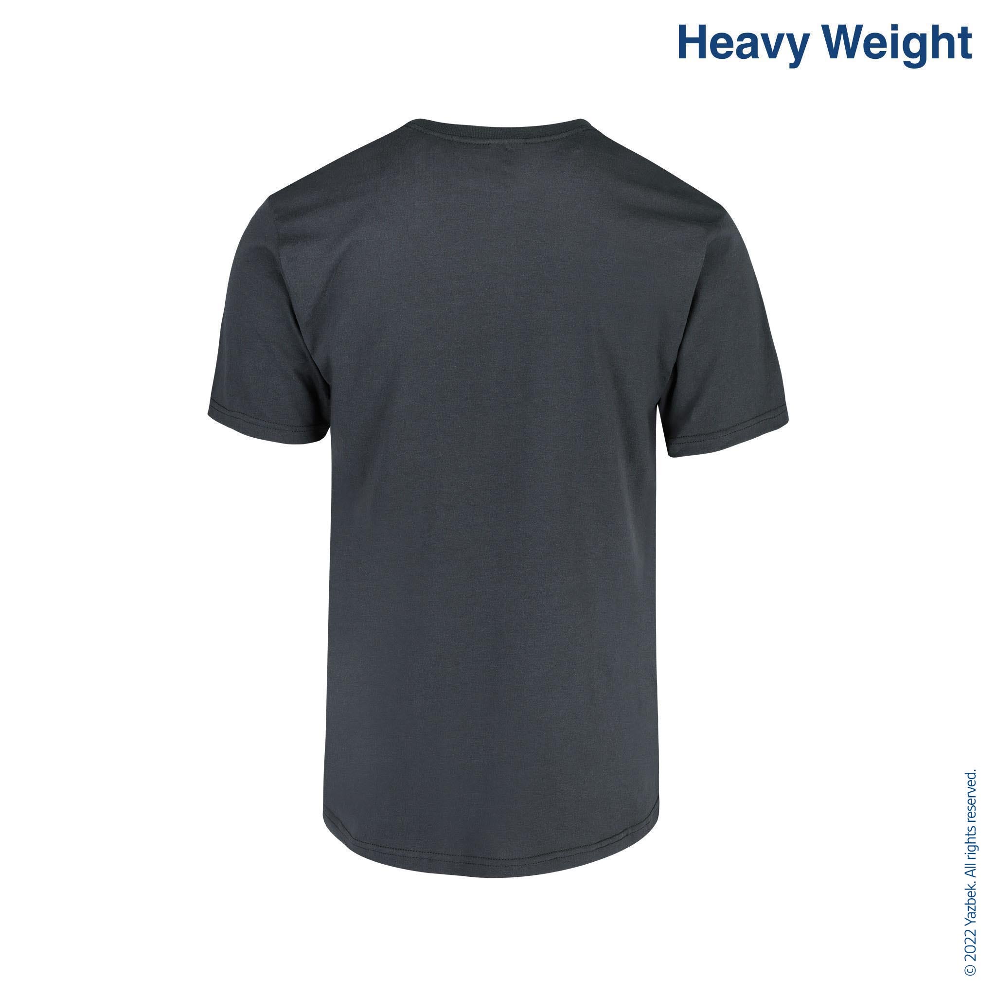 Men's Heavy Weight Crew Neck Short Sleeve T Shirt (Charcoal