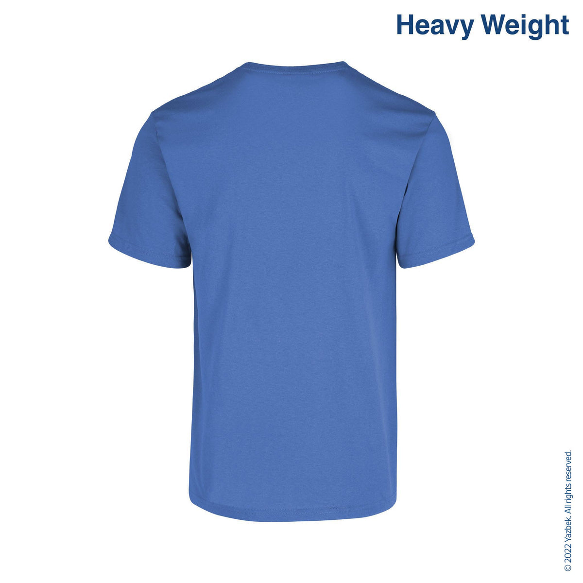 Men's Heavy Weight Crew Neck Short Sleeve T Shirt (Sky blue)#N#– Yazbek ...