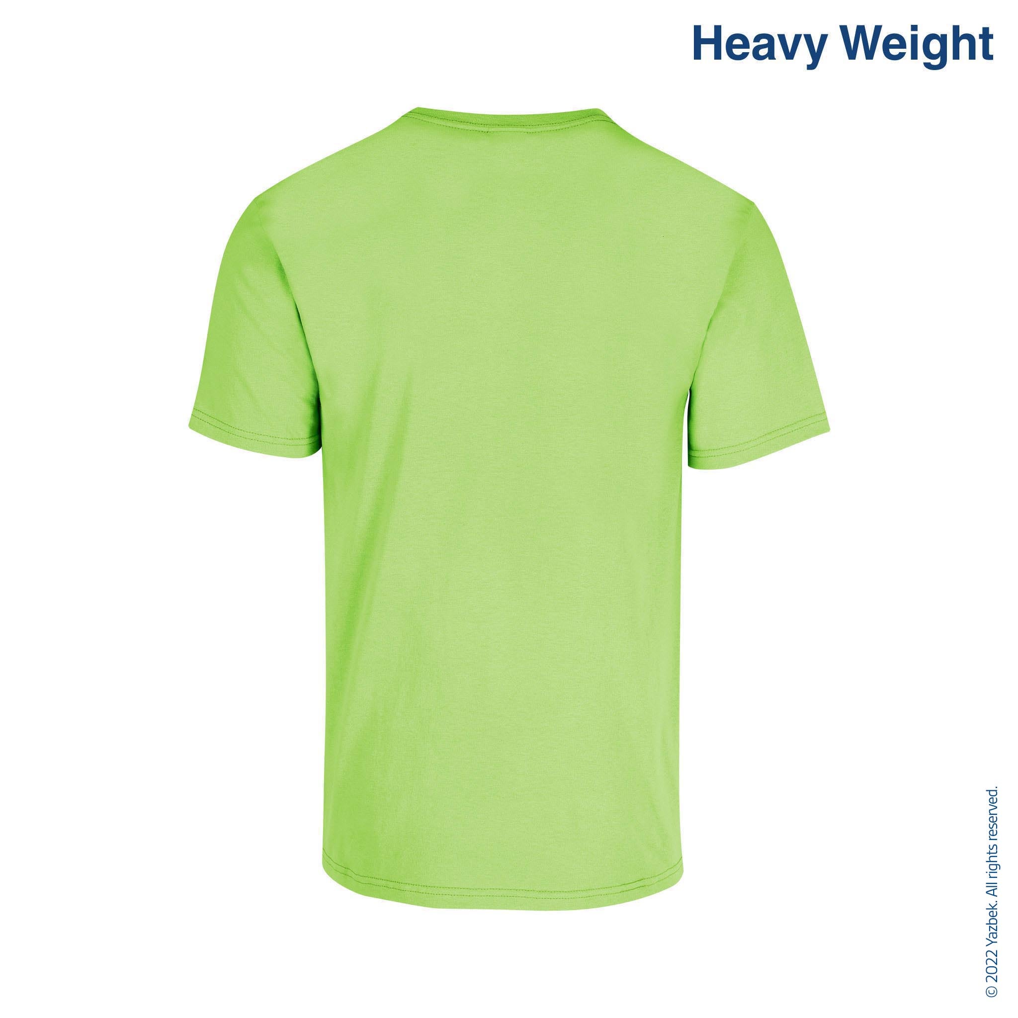 Men's Heavy Weight Crew Neck Short Sleeve T Shirt (Lime) – Yazbek USA Mint