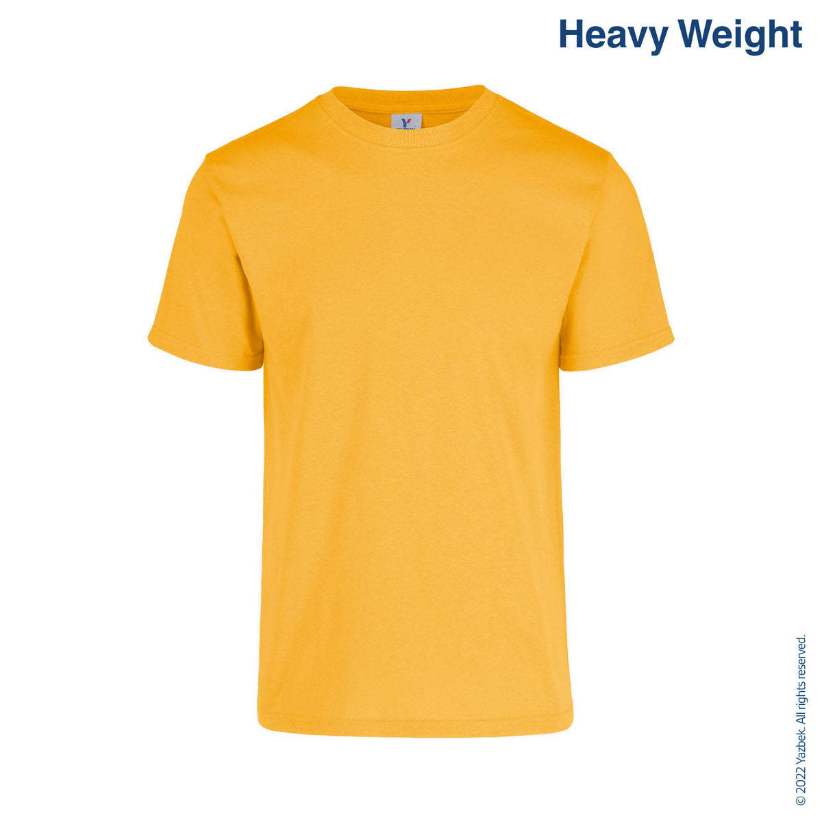 Men's Heavy Weight Crew Neck Short Sleeve T Shirt (Mango) – Yazbek USA Mint