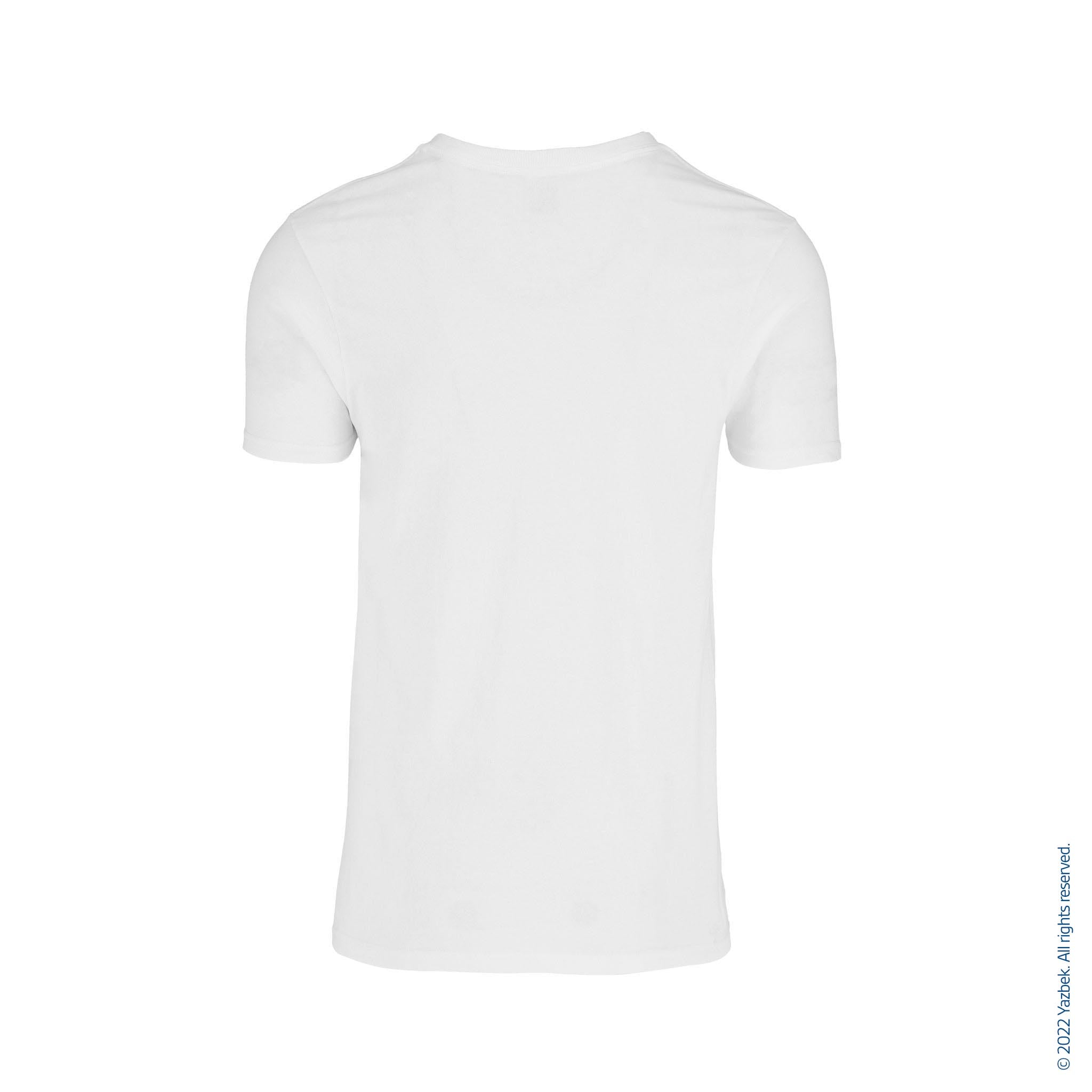 Men's V-Neck Short Sleeve T Shirt (White) – Yazbek USA Mint