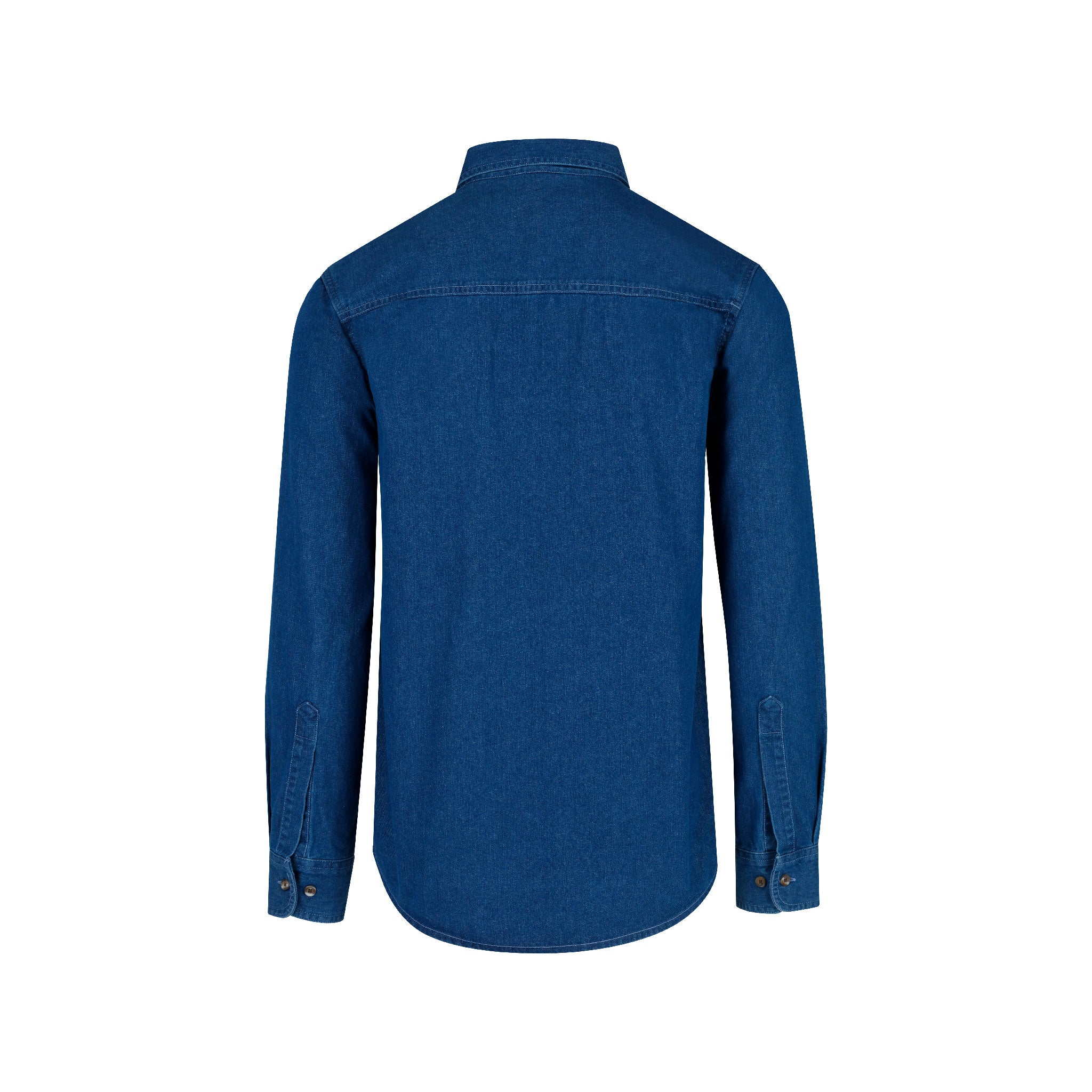 Gravity Threads Mens Long-Sleeve Denim Shirt - Ink Blue - Medium 