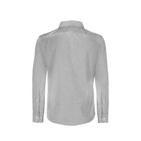 Adult Unisex Long Sleeve Oxford Stripes Shirt (Grey & White Stripes)