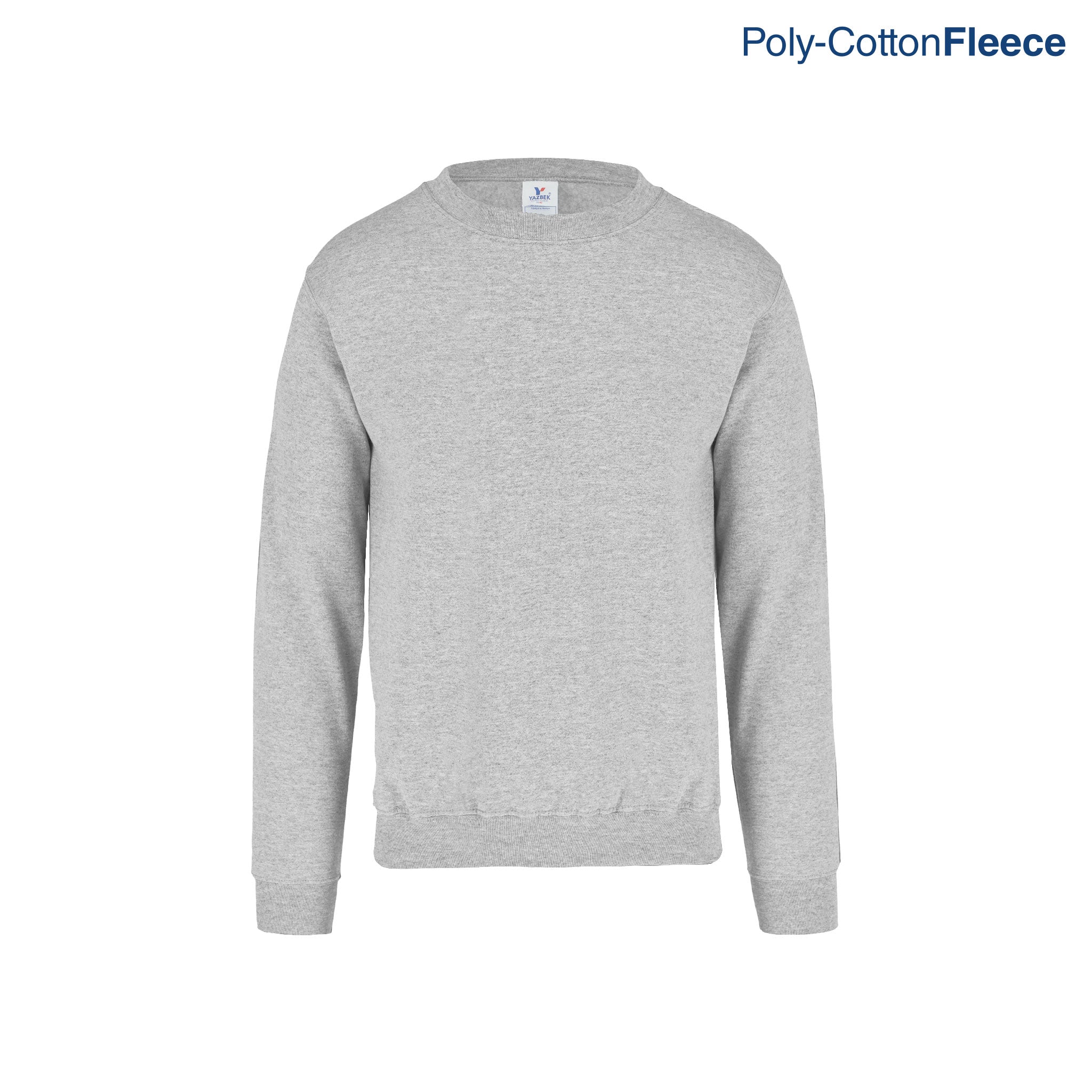 Adult's Unisex Crew Neck Sweatshirt (Heather Grey) – Yazbek USA Mint