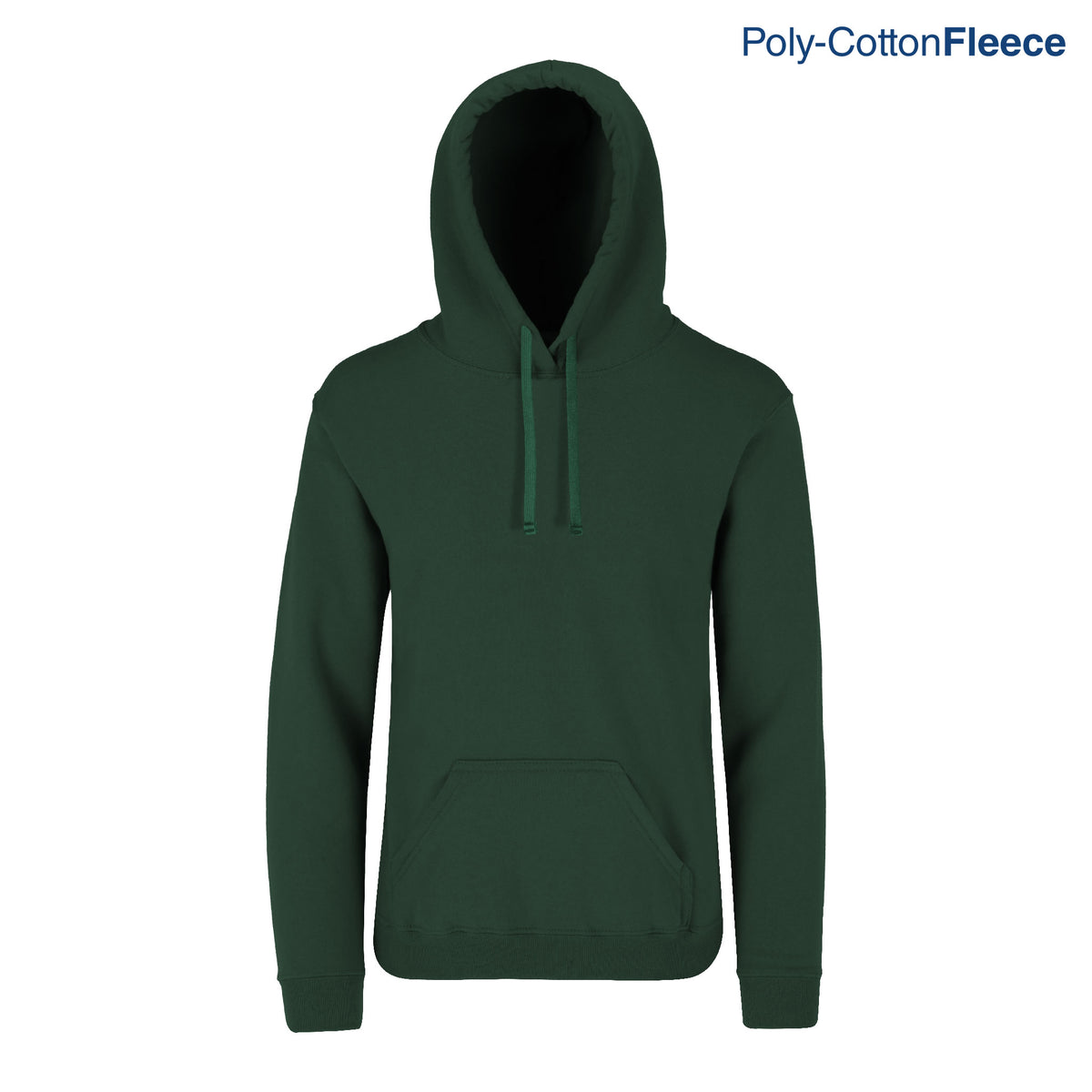 Adult’s Unisex Hooded Sweatshirt With Kangaroo Pocket (Forest Green ...