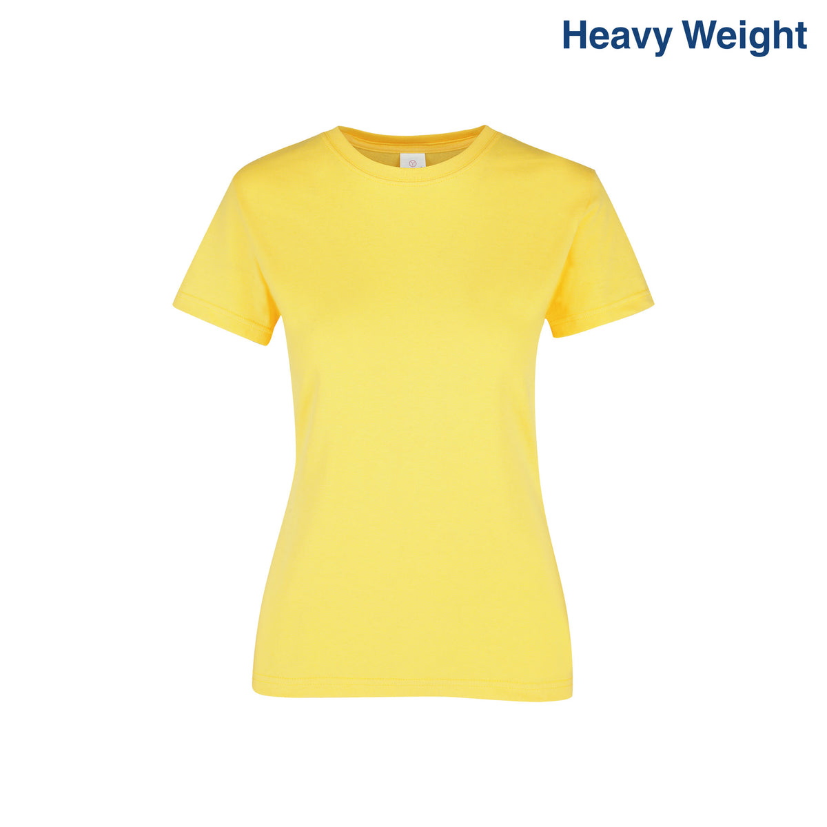 Women’s Heavy Weight Crew Neck Short Sleeve Silhouette T-Shirt (Bright ...