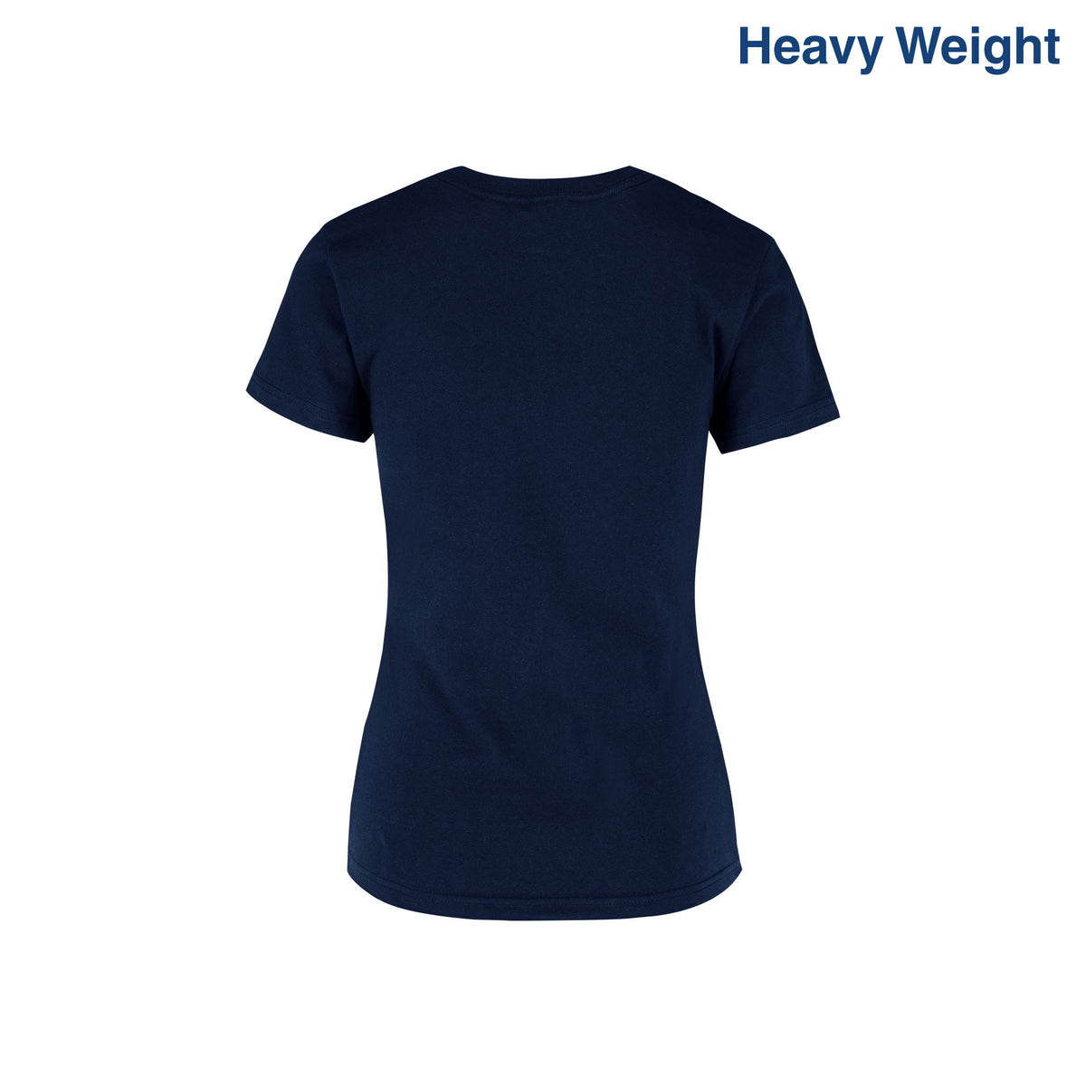Women’s Heavy Weight Crew Neck Short Sleeve Silhouette T-Shirt (Navy ...