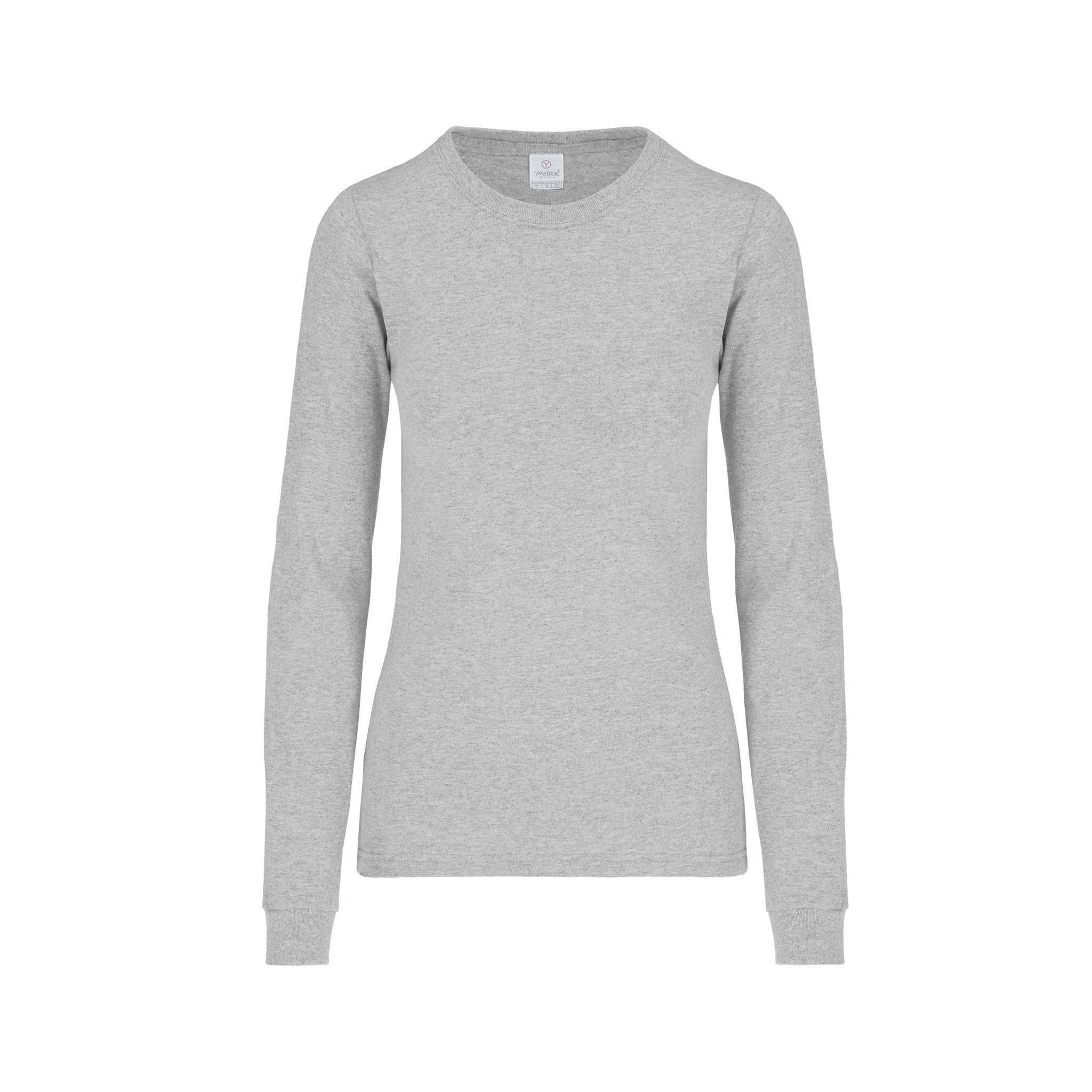 Long printed T-shirt - Light grey marl/New York - Ladies