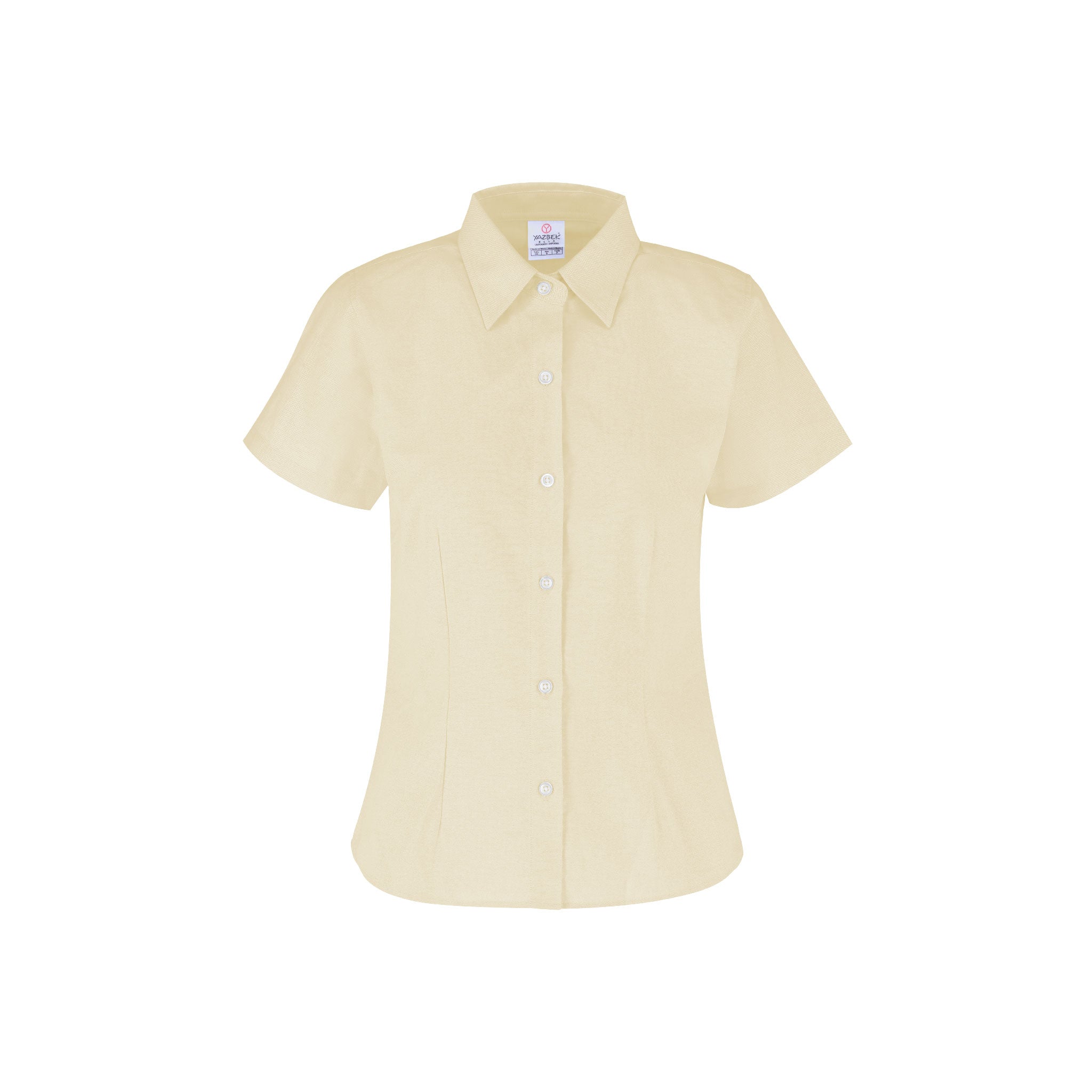 Women's Short Sleeve Silhouette Oxford Shirt · 75% Cotton 25% Polyeste –  Yazbek®