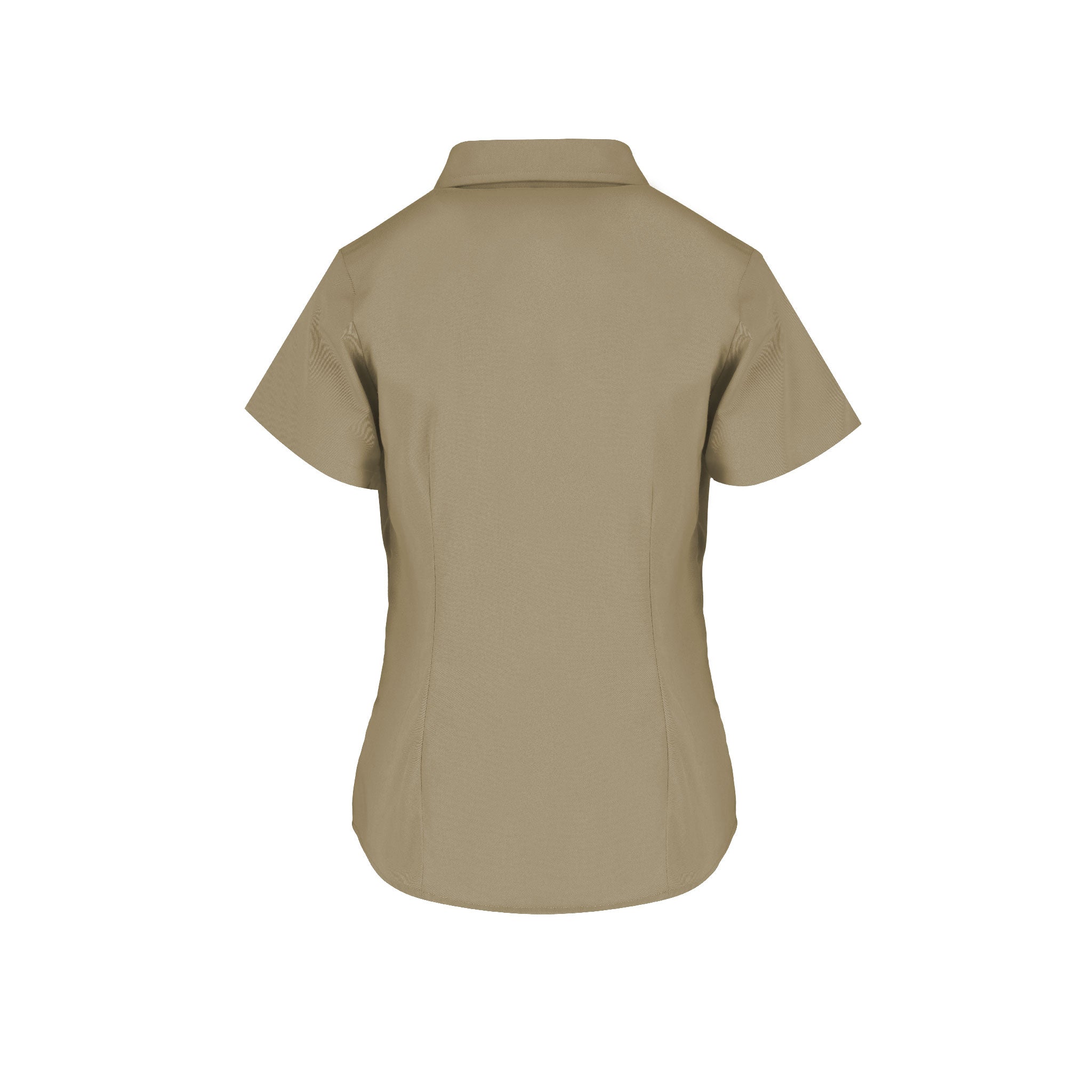 Women\'s Short Mint Sleeve (Beige) Shirt Twill USA Yazbek Silhouette –