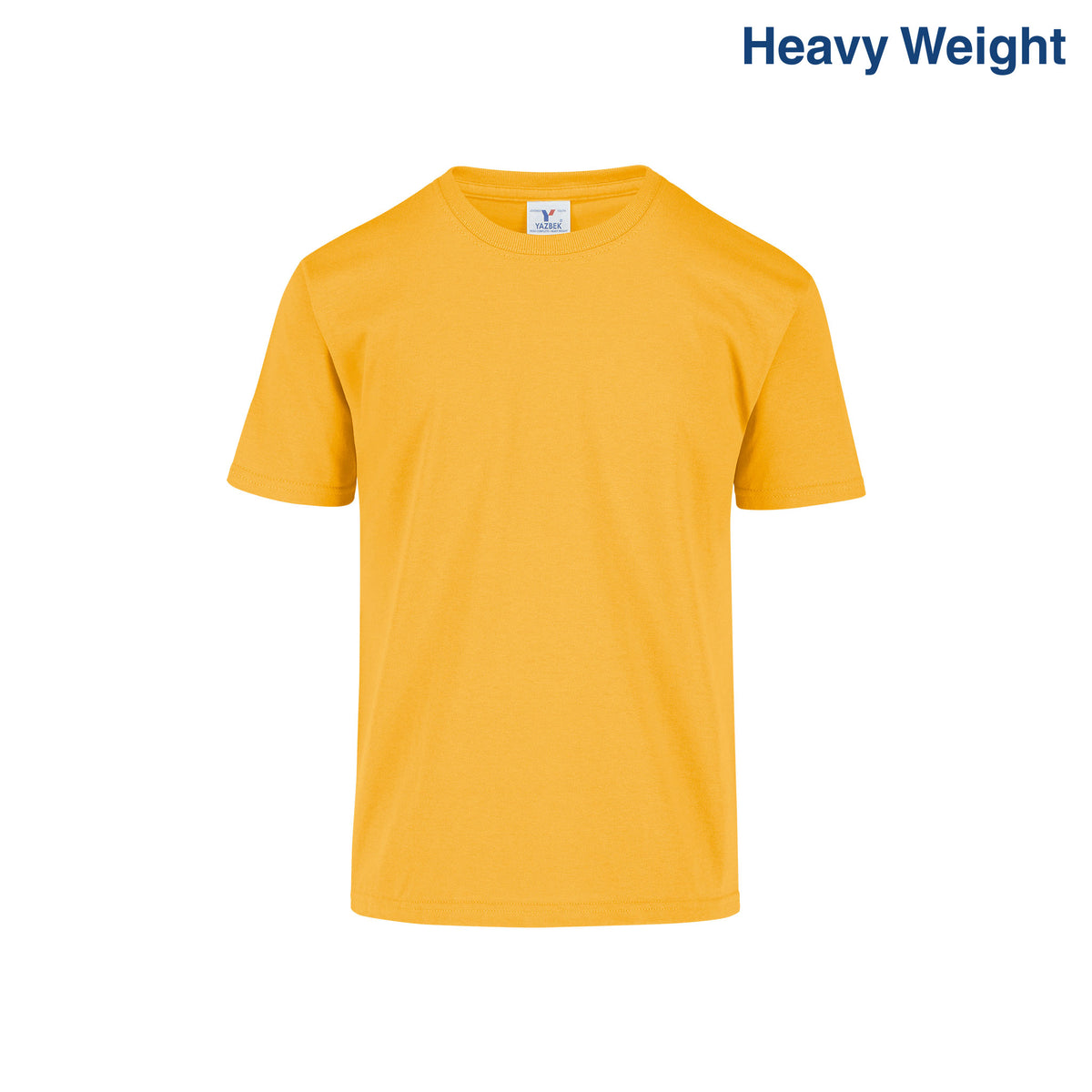 Youth’s Heavy Weight Crew Neck Short Sleeve T-Shirt (Mango) – Yazbek ...