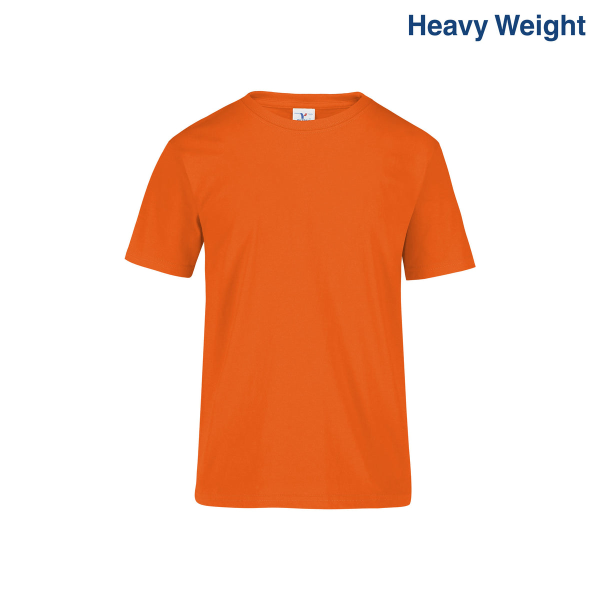 Youth’s Heavy Weight Crew Neck Short Sleeve T-Shirt (Orange) – Yazbek ...