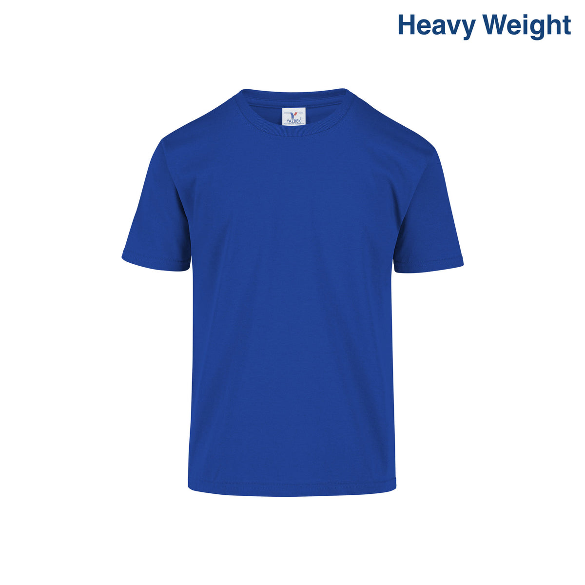 Youth’s Heavy Weight Crew Neck Short Sleeve T-Shirt (Royal) – Yazbek ...