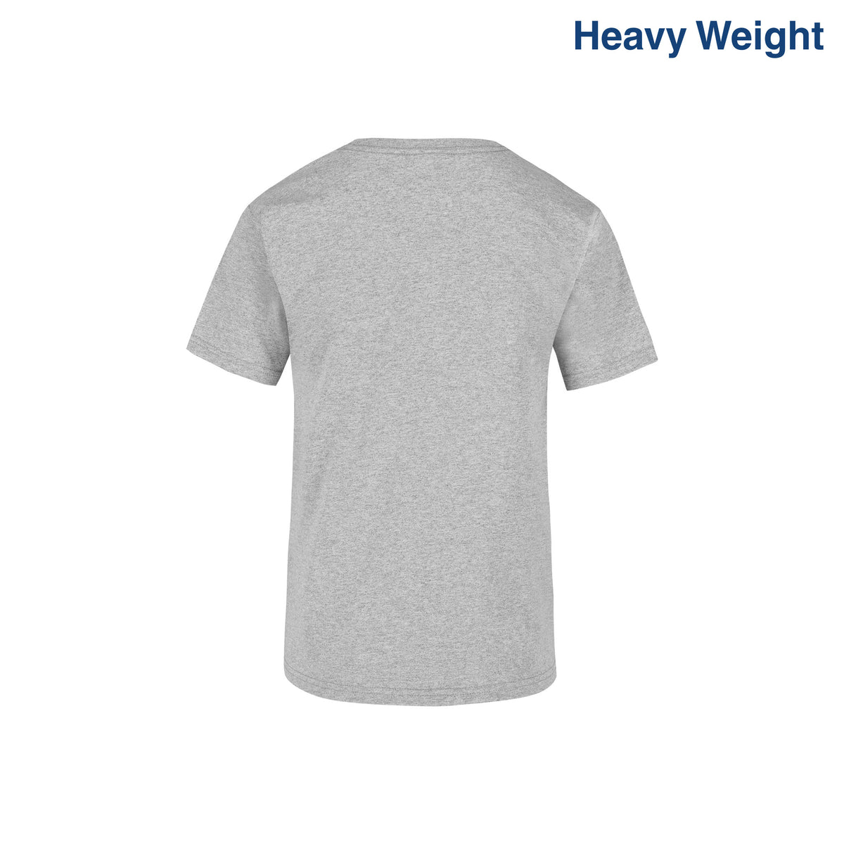 Youth’s Heavy Weight Crew Neck Short Sleeve T-Shirt (Heather grey ...