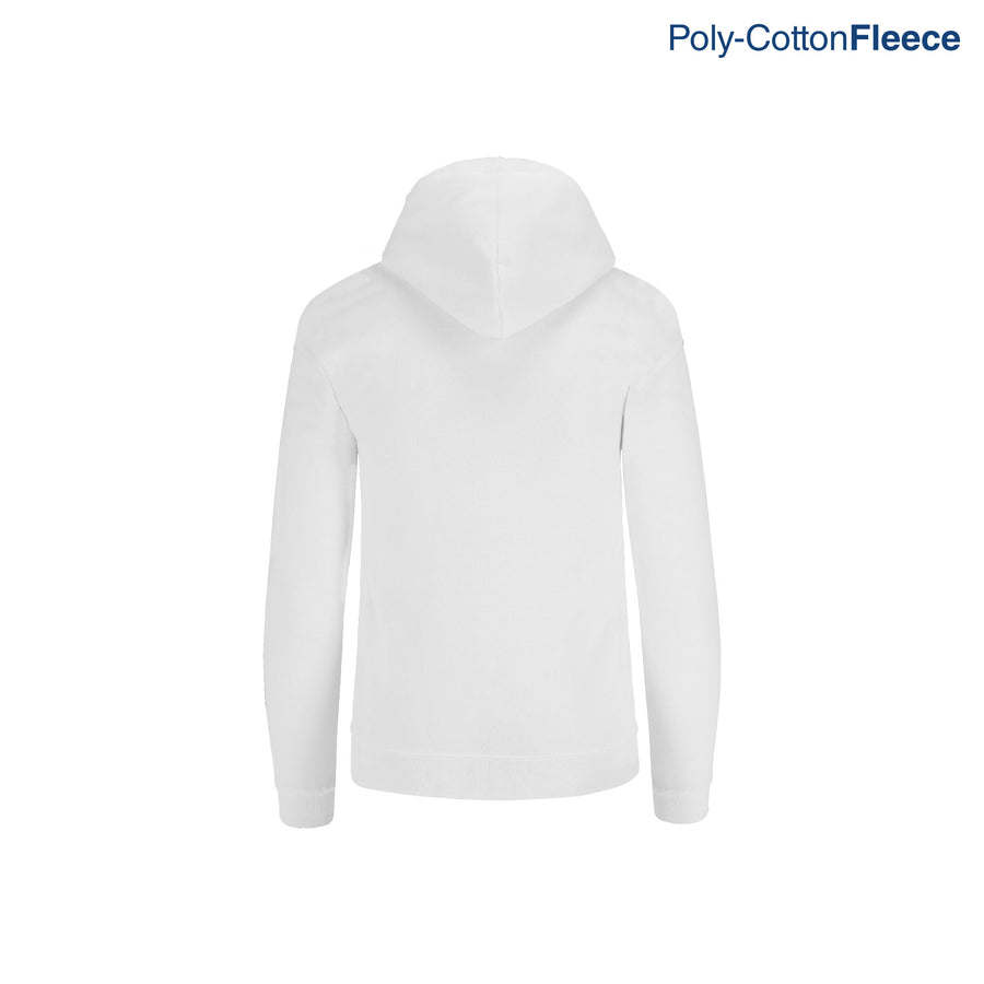 Youth’s Unisex Hooded Sweatshirt With Kangaroo Pocket (White)