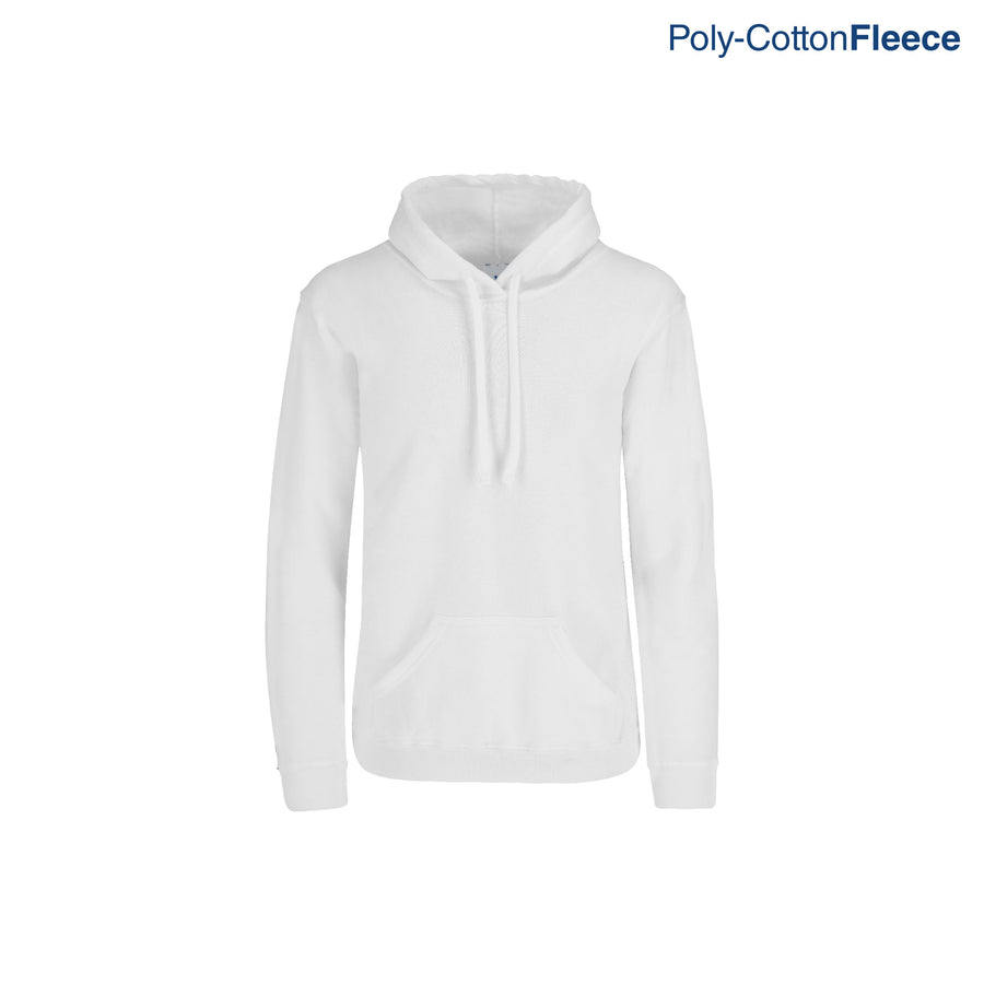 Youth’s Unisex Hooded Sweatshirt With Kangaroo Pocket (White)