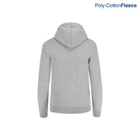 Youth’s Unisex Full Zip Hooded Sweatshirt With Kangaroo Pocket (Heather Grey)