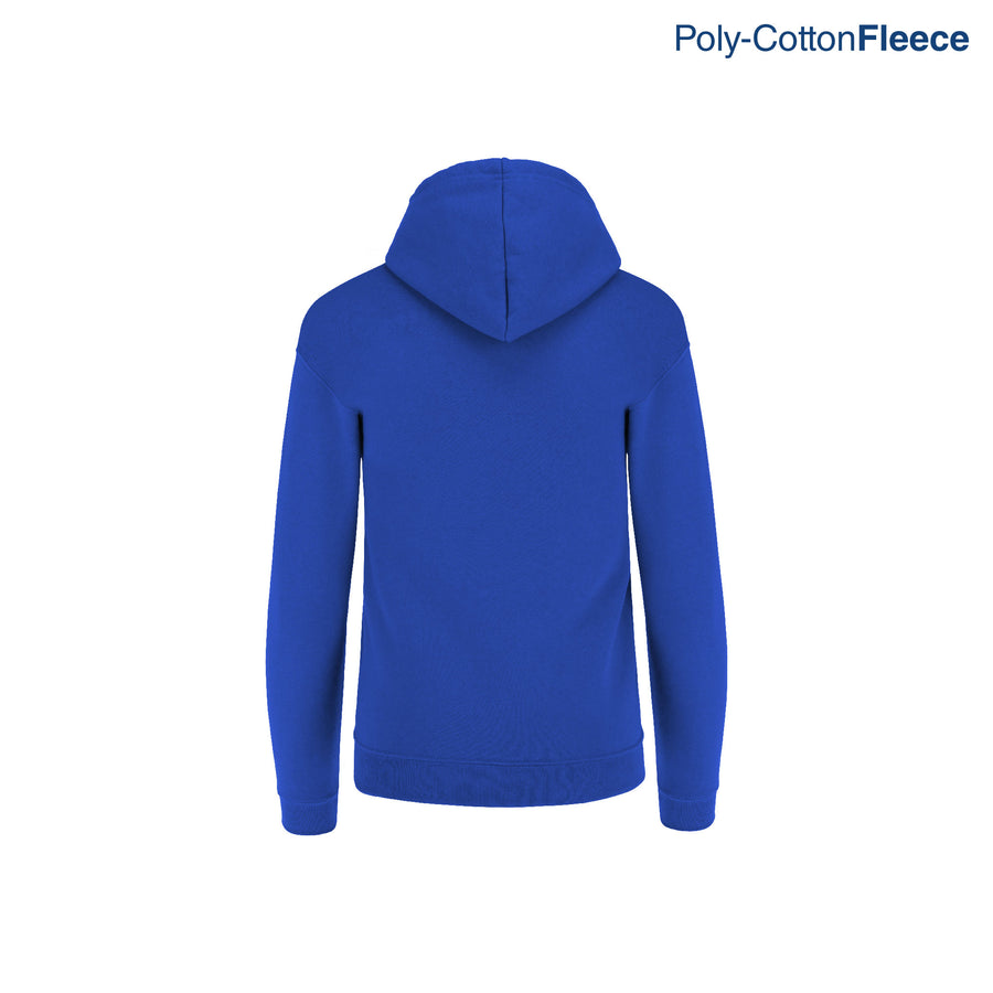 Youth’s Unisex Full Zip Hooded Sweatshirt With Kangaroo Pocket (Royal)