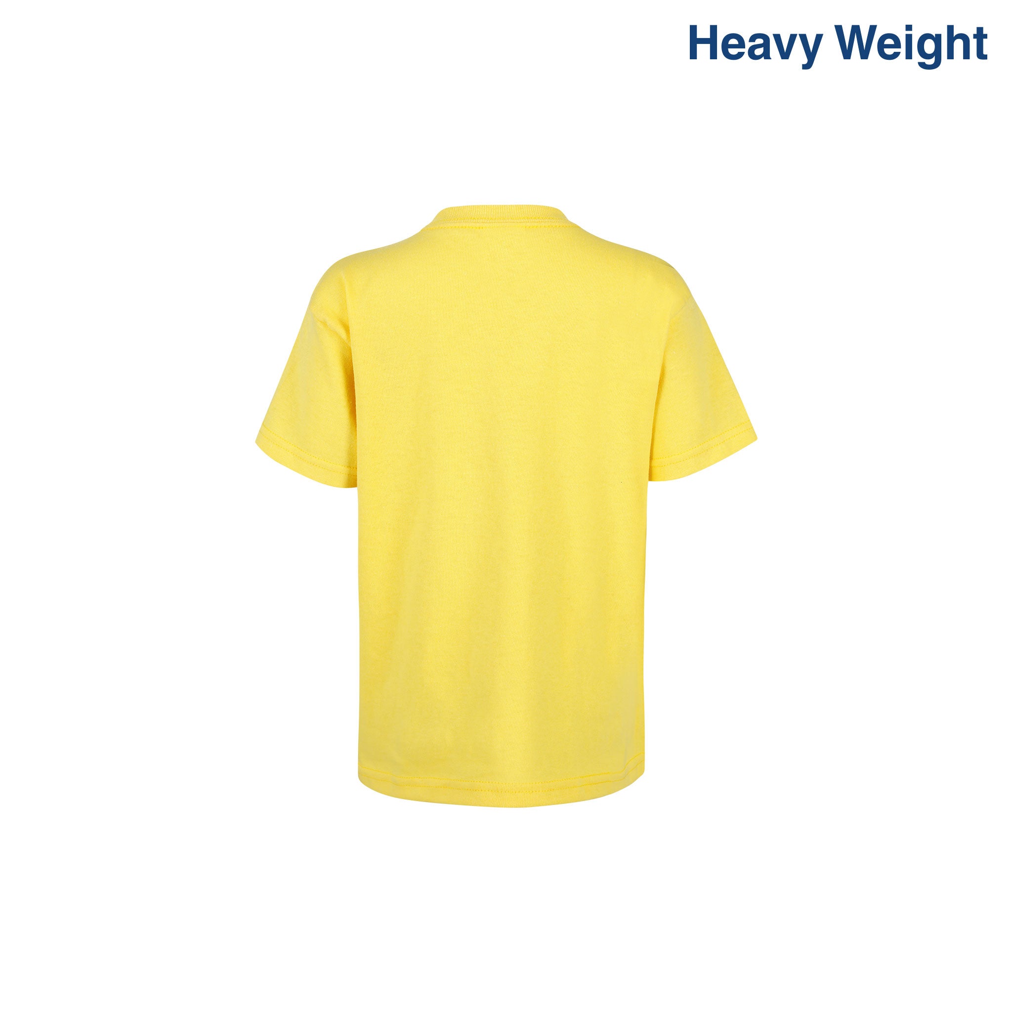 Kid's Unisex Heavy Weight Crew Neck Short Sleeve T-Shirt (Bright 