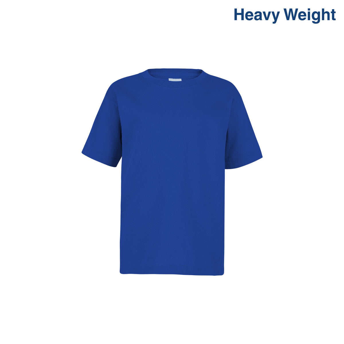 Kid’s Unisex Heavy Weight Crew Neck Short Sleeve T-Shirt (Royal ...