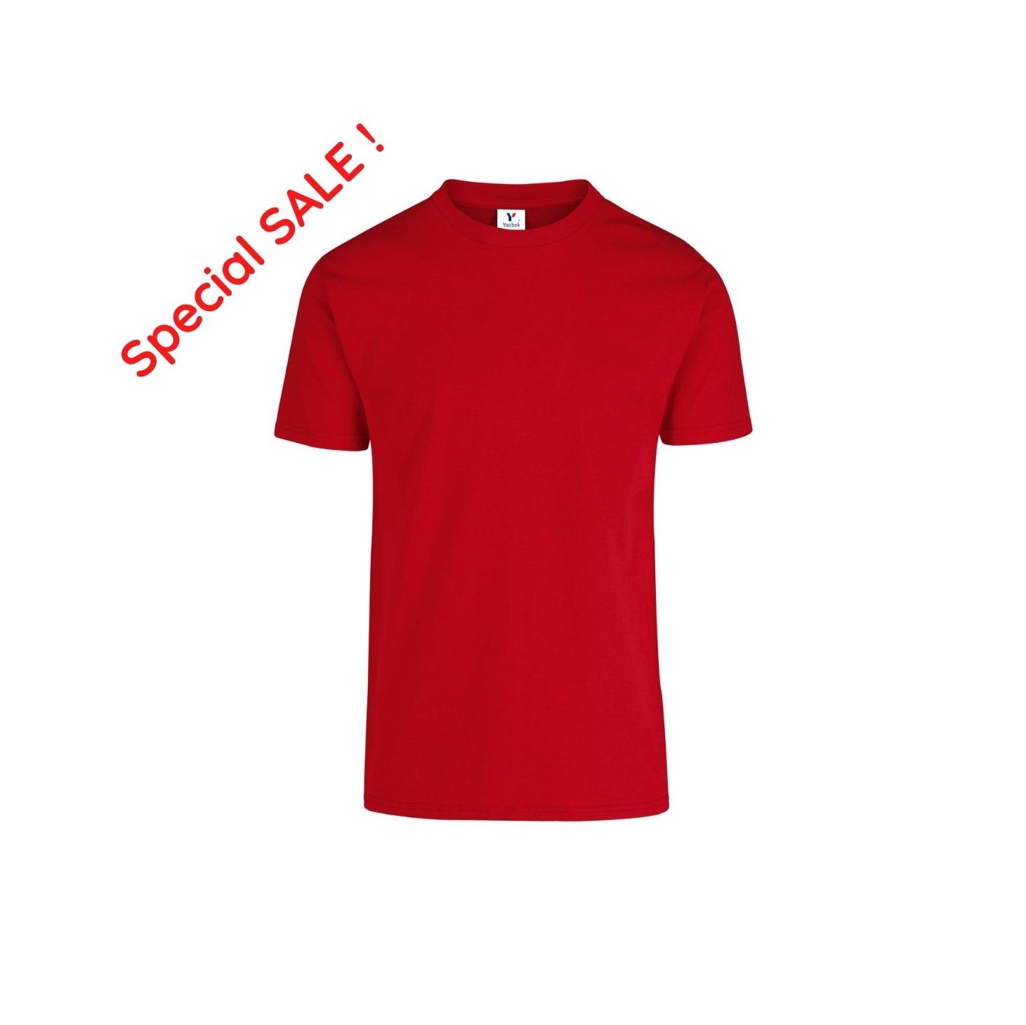 Foursquare Plain 100% Cotton 160gsm Short Sleeve Round Neck T-Shirt / Red  Color Round Neck T-Shirt / Nude Color T-Shirt